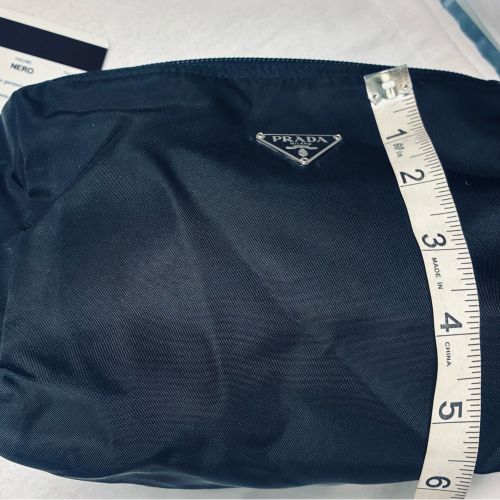 Authentic Prada 3pc Vintage Vela Pouch Set w Cards and Dustbag - Picture 5 of 15